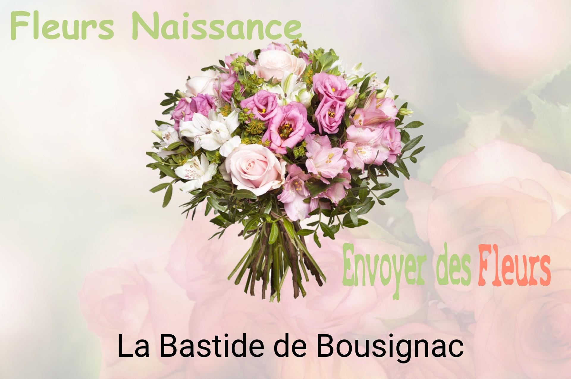 Bouquet de fleurs de naissance livré à La Bastide-de-Bousignac